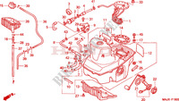 KRAFTSTOFFTANK für Honda PAN EUROPEAN ST 1100 ABS 2000