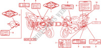 WARNETIKETT für Honda CBR 1000 RR FIREBLADE 2005