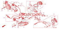 BLINKER(CBR1000RR9,A,B/RA9,A,B) für Honda CBR 1000 RR FIREBLADE ABS BLACK 2011