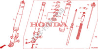 GABEL, VORNE für Honda CBR 1000 RR FIREBLADE BLACK 2010