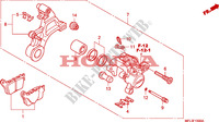 HINTERRAD BREMSSATTEL für Honda CBR 1000 RR FIREBLADE TRICOLORE 2010