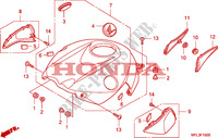 OBERE ABDECKUNG für Honda CBR 1000 RR FIREBLADE TRICOLORE 2010