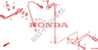 PEDAL für Honda CBR 1000 RR FIREBLADE ABS BLACK 2011