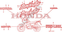 STREIFEN/MARKE für Honda DOMINATOR 650 1988