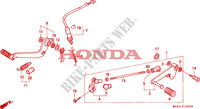 BREMSPEDAL/SCHALTPEDAL für Honda CBR 600 F2 1991