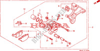 HINTERRAD BREMSSATTEL für Honda CBR 600 F 1992