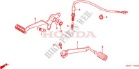 BREMSPEDAL/SCHALTPEDAL für Honda CBF 500 ABS 25KW 2006