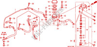 BREMSPUMPE HINTEN für Honda CB 1000 R ABS TRICOLORE 2011