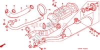 ABGAS SCHALLDAEMPFER für Honda FOURTRAX 500 FOREMAN 4X4 Electric Shift 2005