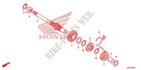 KICKSTARTERSPINDEL für Honda WAVE 110 front brake disk 2012