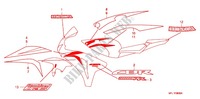 EMBLEM/STREIFEN (1) für Honda CBR 1000 RR HURRICANE ABS 2010