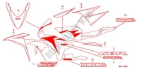 EMBLEM/STREIFEN (4) für Honda CBR 1000 RR HURRICANE ABS 2010