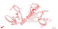 SPIEGEL   HANDSCHUTZ für Honda CRF 250 RALLYE 2018 2020
