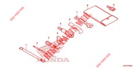 WERKZEUGE/BATTERIEGEHAEUSE für Honda FORZA 125 TOP BOX 2ED 2020