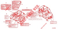 WARNETIKETT(1) für Honda PIONEER 1000 M5 LIMITED EDITION GRAY 2018