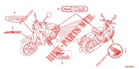 EMBLEM/STREIFEN für Honda SUPER CUB 125 ABS 2020