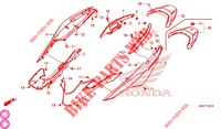 HECKVERKLEIDUNG (NSS125ADK) für Honda FORZA 125 TOP BOX 2020