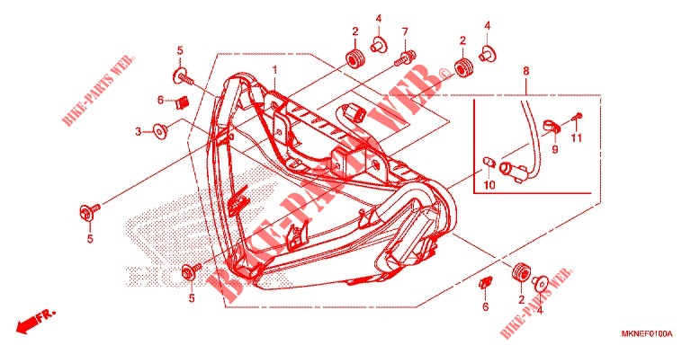 SCHEINWERFER für Honda CBR 650 R 2020
