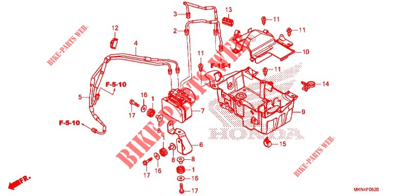 ABS MODULATOR für Honda CBR 650 R ABS 2020