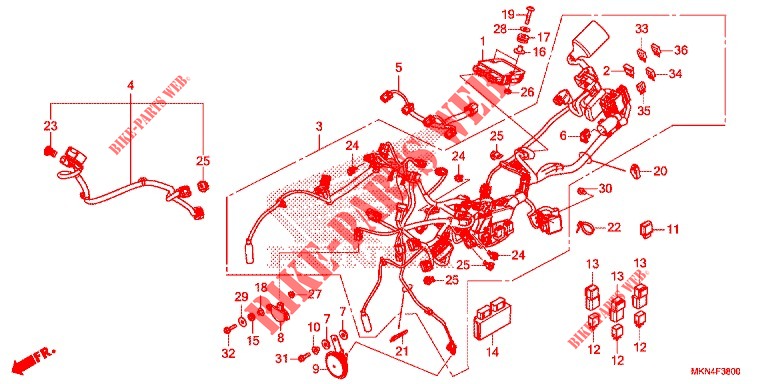 KABELBAUM für Honda CBR 650 R ABS 2020