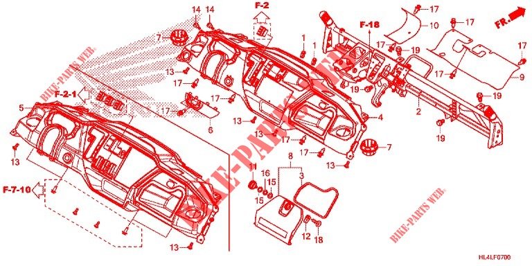 TACHO INSTRUMENTE für Honda PIONEER 1000 M5 DELUXE 2020