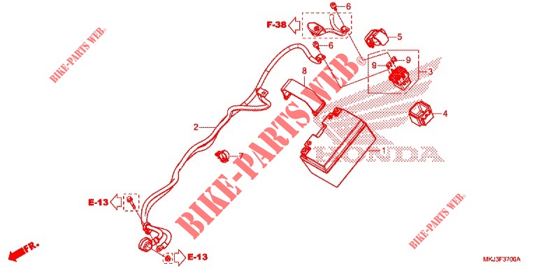BATTERIE für Honda CB 1000 R ABS 2020