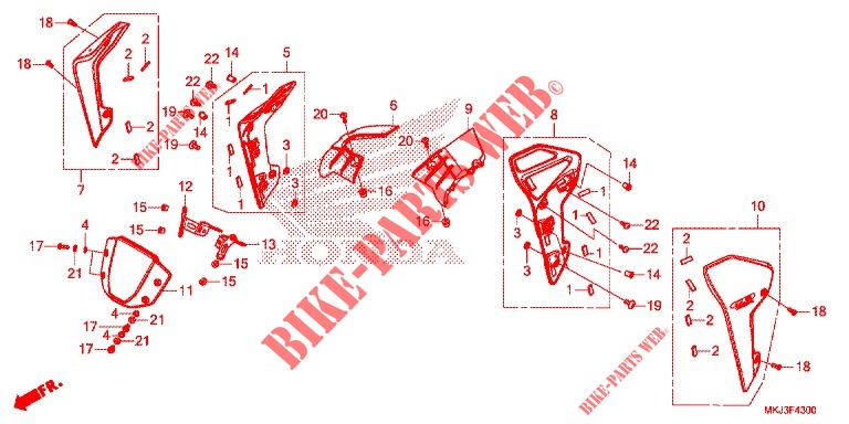 VORDERE MESSE für Honda CB 1000 R ABS 2020