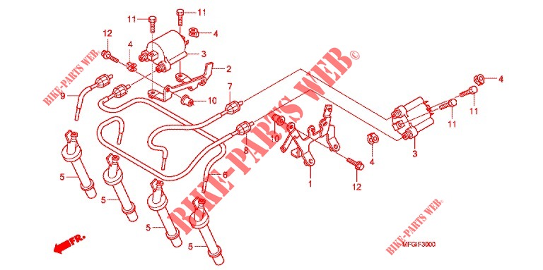 ZUENDSPULE  für Honda CB 600 F HORNET 2011