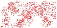 KOFFERRAUMBEHAELTER (GL1800C/D/E/F/G/H) für Honda GL 1800 GOLD WING ABS NAVI AIRBAG RED 2015