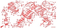KOFFERRAUMBEHAELTER (GL1800C/D/E/F/G/H) für Honda GL 1800 GOLD WING ABS RED 2015