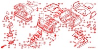 KOFFERRAUMBEHAELTER (GL1800C/D/E/F/G/H) für Honda GL 1800 GOLD WING ABS RED 2015
