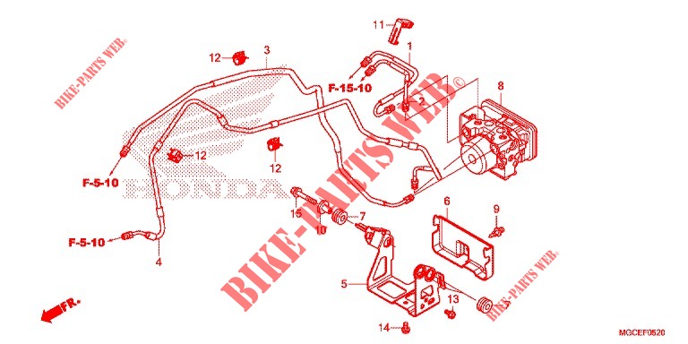 ABS MODULATOR  für Honda CB 1100 EX ABS 2014