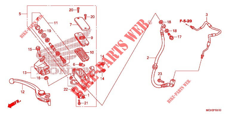VORDERRADBREMSE  für Honda CROSSTOURER 1200 DCT 2013