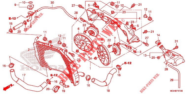 KUEHLER  für Honda CROSSTOURER 1200 DCT ABS 2014