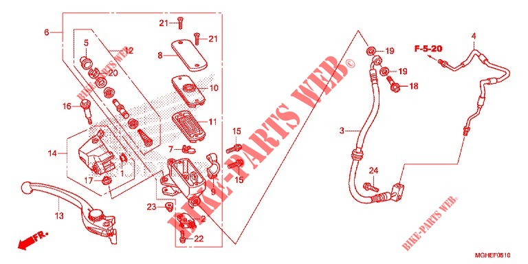 VORDERRADBREMSE  für Honda CROSSTOURER 1200 DL 2014