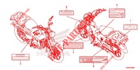 WARNETIKETT   für Honda CT 125 TRAIL 2020