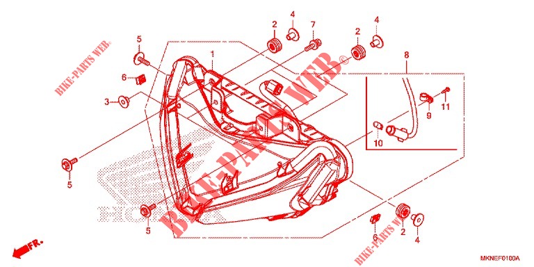 SCHEINWERFER  für Honda CBR 650 R 2020