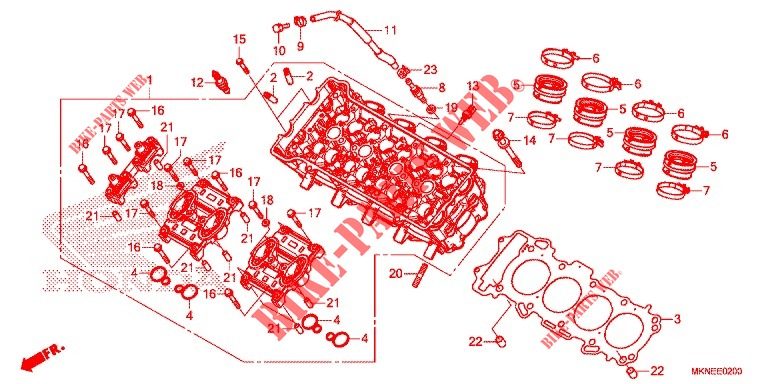 ZYLINDERKOPF   für Honda CBR 650 R 2020