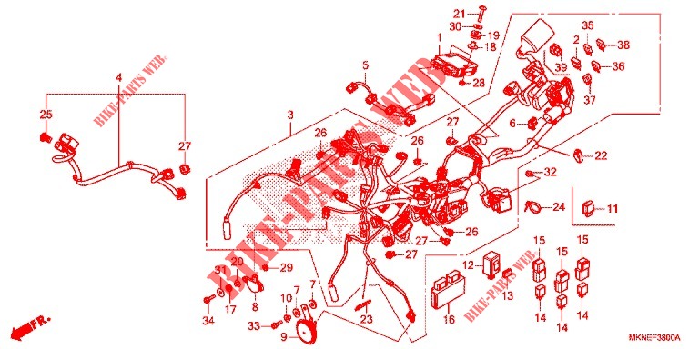 KABELBAUM   für Honda CBR 650 R 35KW 2020