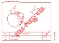     KIT,FRONT FOG LIGHT für Honda NC 750 X ABS 2021