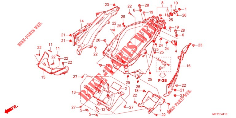 HANDGEPAECKFACH  für Honda X ADV 750 L 2021