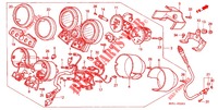 MESSGERAET  (F2R/F2S/F2T/F2V) (F3T/F3V) für Honda CB 400 SUPER FOUR RED 1996
