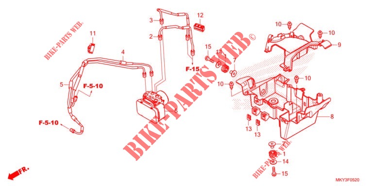 ABS MODULATOR für Honda CBR 650 R ABS 2022