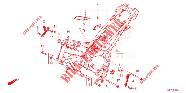 RAHMENKOERPER für Honda CBR 650 R ABS 2022