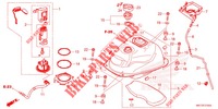 KRAFTSTOFFTANK/KRAFTSTOFFPUMPE für Honda X ADV 750 -3ED- 2022