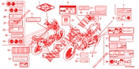 WARNETIKETT für Honda AFRICA TWIN 1000 ABS RED 2016
