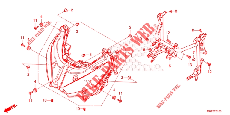 SCHEINWERFER für Honda X ADV 750 -3ED- 2023