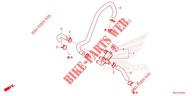 LUFTEINSPRITZ STEUERVENTIL für Honda CB 650 R 2023