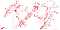 SITZ/WINDLAUF, HINTEN für Honda CB 650 R 2023