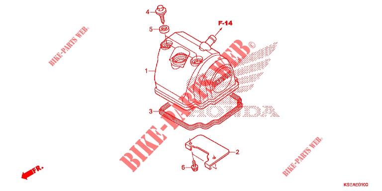 ZYLINDERKOPFDECKEL für Honda CRF 150 R BIG WHEELS 2015